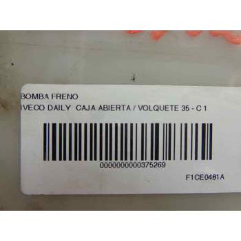 Recambio de bomba freno para iveco daily caja abierta / volquete 35 - c 14 caja abierta referencia OEM IAM   