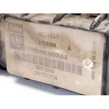 Recambio de radiador agua para opel agila a (h00) 1.0 12v (f68) referencia OEM IAM 09210559  