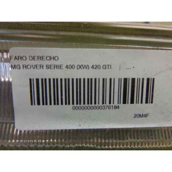 Recambio de faro derecho para mg serie 400 (xw) referencia OEM IAM   