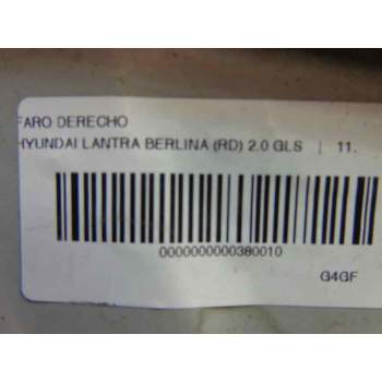Recambio de faro derecho para hyundai lantra berlina (rd) 2.0 gls referencia OEM IAM 9210429061  