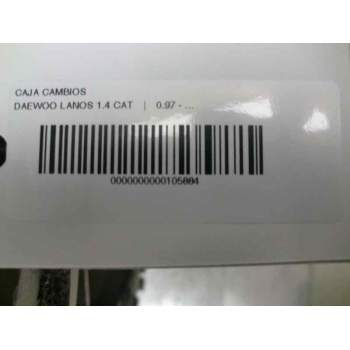 Recambio de caja cambios para daewoo lanos 1.4 cat referencia OEM IAM XG  93426
