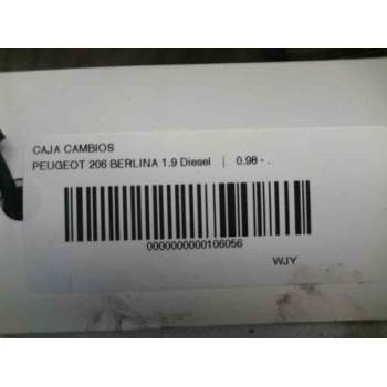Recambio de caja cambios para peugeot 206 berlina 1.9 diesel referencia OEM IAM 20DL74  93603
