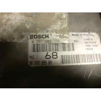 Recambio de centralita motor uce para peugeot 106 (s2) referencia OEM IAM 0261203736 9620398980 31325