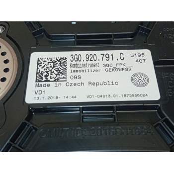 Recambio de cuadro instrumentos para volkswagen passat b8 variant (3g5, cb5) 2.0 tdi referencia OEM IAM 3G0920791  