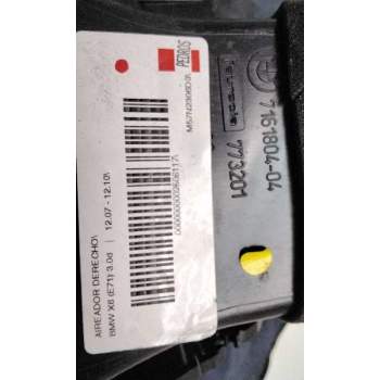 Recambio de aireador derecho para bmw x6 (e71) 3.0d referencia OEM IAM 64229227768 716180404 
