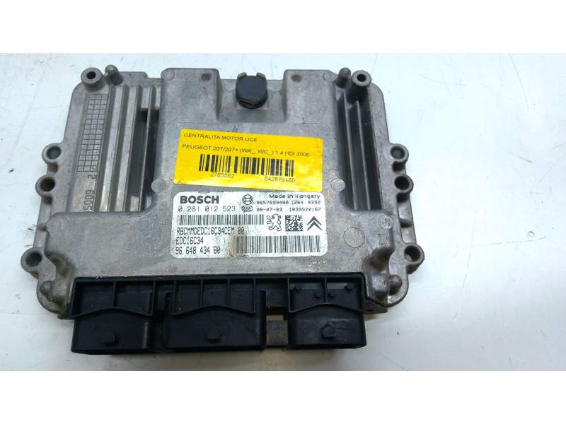 Recambio de centralita motor uce para peugeot 207/207+ (wa_, wc_) 1.4 hdi referencia OEM IAM 9664843480  