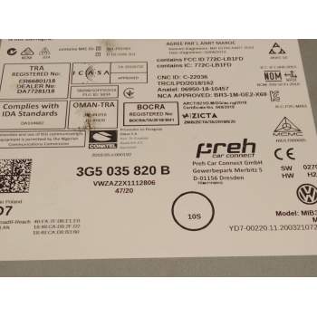 Recambio de amplificador de radio para volkswagen t-roc (a11, d11) 1.5 tsi referencia OEM IAM 3G5035820  