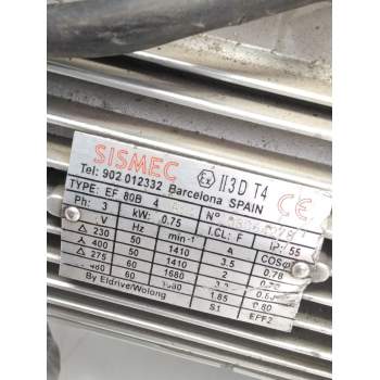 Recambio de motor electrico para  referencia OEM IAM II3DT4 EF80B4B14 MOTOR CADENA TRANSPORTADORA SISMEC