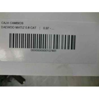Recambio de caja cambios para daewoo matiz 0.8 cat referencia OEM IAM   95127