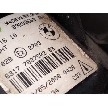 Recambio de faro antiniebla derecho para bmw 1 (e87) 118 d referencia OEM IAM 7837502  
