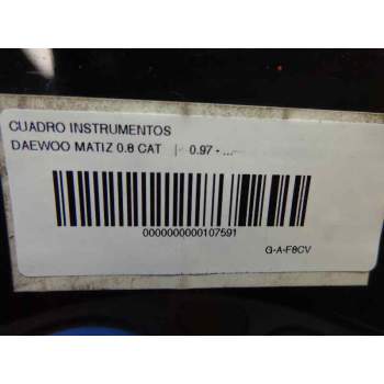 Recambio de cuadro instrumentos para daewoo matiz 0.8 cat referencia OEM IAM   95250