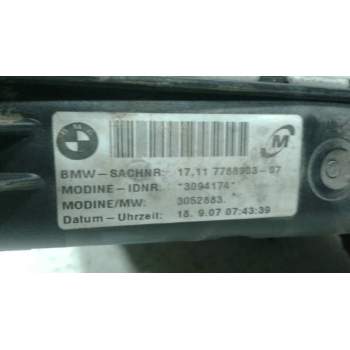 Recambio de radiador agua para bmw serie 1 berlina (e81/e87) 118d referencia OEM IAM 3052883  