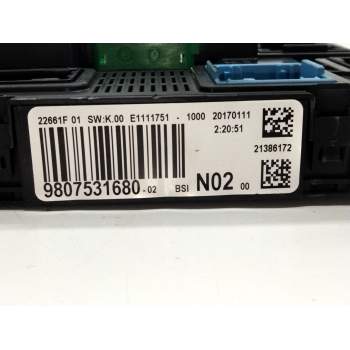 Recambio de caja reles para citroën c4 cactus feel referencia OEM IAM 9807531680  