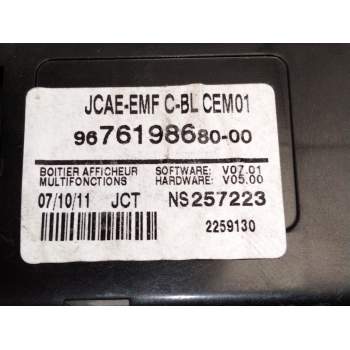 Recambio de pantalla multifuncion para citroën ds4 (nx_) 1.6 hdi 110 referencia OEM IAM 9676198680  