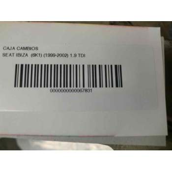 Recambio de caja cambios para seat ibiza (6k1) 1.9 tdi referencia OEM IAM EKW  34165