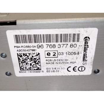 Recambio de sistema audio / radio cd para citroën ds4 (nx_) 1.6 hdi 110 referencia OEM IAM 9676837780  
