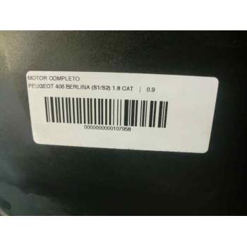 Recambio de motor completo para peugeot 406 berlina (s1/s2) 1.8 cat referencia OEM IAM LFY  95557