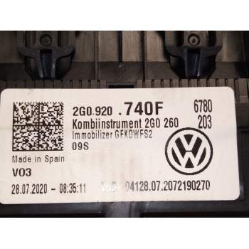 Recambio de cuadro instrumentos para volkswagen t-cross (c11, d31) 1.0 tsi referencia OEM IAM 2G0920740  