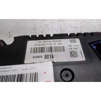 Recambio de cuadro instrumentos para seat ibiza (6j5) stylance / style referencia OEM IAM 6J0920801A  