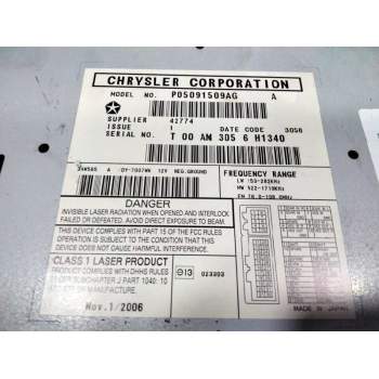 Recambio de sistema audio / radio cd para chrysler pt cruiser (pt) 1.6 classic referencia OEM IAM p05091509ag  