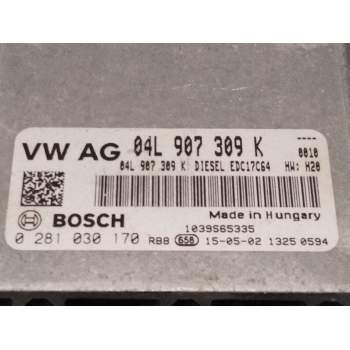Recambio de centralita motor uce para volkswagen tiguan (5n2) t1 bluemotion referencia OEM IAM 04L907309  