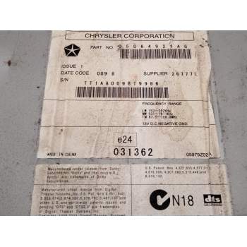 Recambio de sistema audio / radio cd para dodge nitro 2.8 crd referencia OEM IAM 05064924AG  