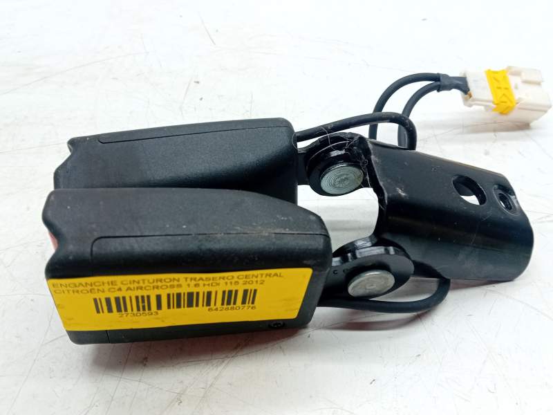 Recambio de enganche cinturon trasero central para citroën c4 aircross 1.6 hdi 115 referencia OEM IAM 96737609XT  