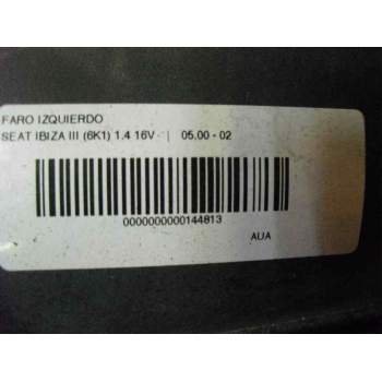 Recambio de faro izquierdo para seat ibiza (6k1) 1.4 16v referencia OEM IAM   