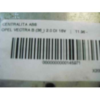 Recambio de centralita abs para opel vectra b berlina 2.0 16v di cat (x 20 dtl / ld3) referencia OEM IAM   