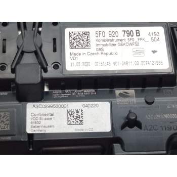 Recambio de cuadro instrumentos para seat ateca (kh7) referencia OEM IAM 5F0920790B  