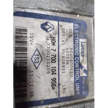 Recambio de centralita motor uce para renault kangoo (f/kc0) alize referencia OEM IAM 7700104956 7700111206 R04080012H