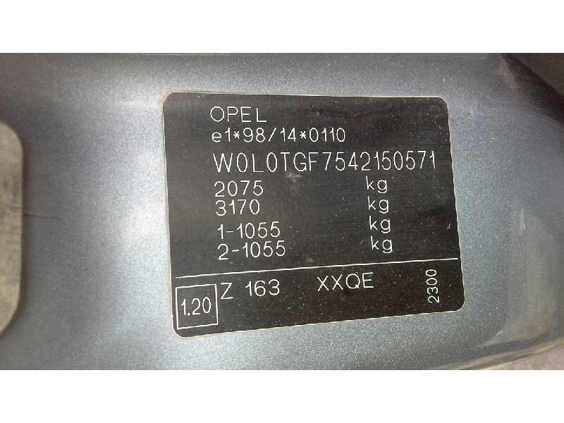 opel zafira a del año 2004