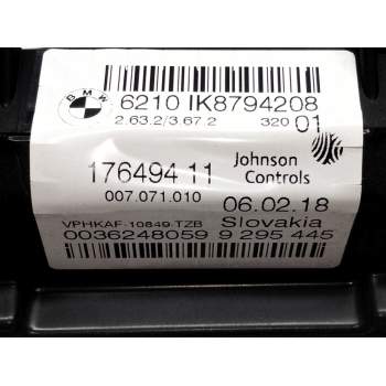 Recambio de cuadro instrumentos para bmw 2 gran tourer (f46) 218 d xdrive referencia OEM IAM 17649411 62108794208 IK8794208 