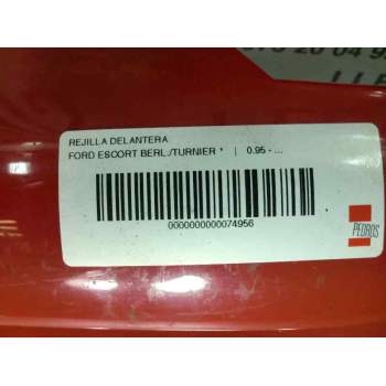 Recambio de rejilla delantera para ford escort berl./turnier referencia OEM IAM   38597