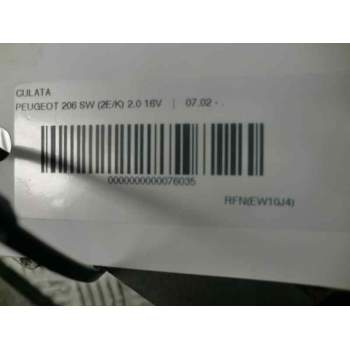 Recambio de culata para peugeot 206 berlina 2.0 16v cat referencia OEM IAM EO  39252