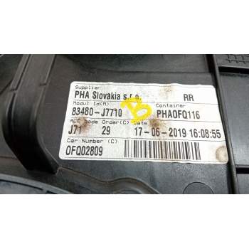 Recambio de elevalunas trasero derecho para kia proceed combi van (cd) 1.4 t-gdi referencia OEM IAM 83480J7710  