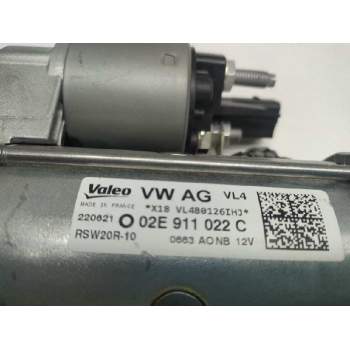Recambio de motor arranque para volkswagen t-roc referencia OEM IAM 02E911022C  