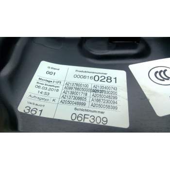 Recambio de elevalunas trasero izquierdo para mercedes-benz clase e (w213) e 220 d (213.004) referencia OEM IAM A2137306705  
