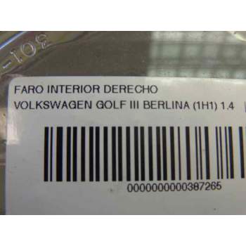 Recambio de faro interior derecho para volkswagen golf iii berlina (1h1) 1.4 referencia OEM IAM   