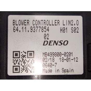 Recambio de resistencia calefaccion para bmw 2 gran tourer (f46) 218 d xdrive referencia OEM IAM 9377854  