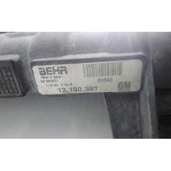Recambio de radiador agua para opel corsa c silverline referencia OEM IAM 12100381  