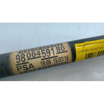 Recambio de transmision delantera izquierda para citroën c4 cactus 1.6 bluehdi 100 referencia OEM IAM 9806459180  
