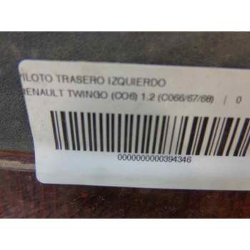 Recambio de piloto trasero izquierdo para renault twingo (co6) 1.2 (c066/67/68) referencia OEM IAM 7700820013 54595773 