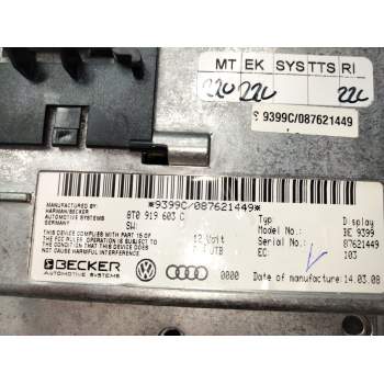 Recambio de pantalla multifuncion para audi q7 (4lb) 3.0 tdi quattro referencia OEM IAM 8T0919603C  