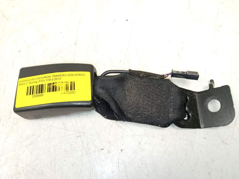 Recambio de enganche cinturon trasero izquierdo para bmw 3 touring (f31) 318 d referencia OEM IAM 7266352  