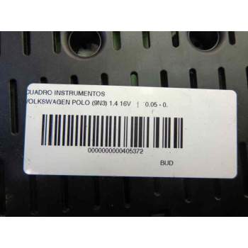 Recambio de cuadro instrumentos para volkswagen polo (9n3) 1.4 16v referencia OEM IAM   