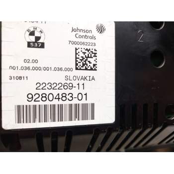 Recambio de cuadro instrumentos para bmw x3 (f25) xdrive 20 d referencia OEM IAM 1036908460  
