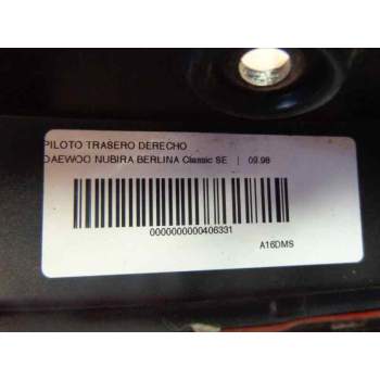 Recambio de piloto trasero derecho para daewoo nubira berlina classic se referencia OEM IAM   