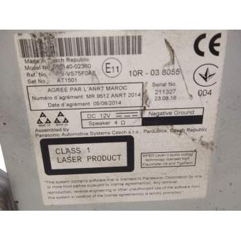 Recambio de sistema audio / radio cd para toyota auris referencia OEM IAM 6434BE2808  