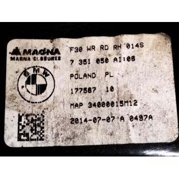 Recambio de elevalunas trasero derecho para bmw 3 touring (f31) 318 d referencia OEM IAM 7351050  